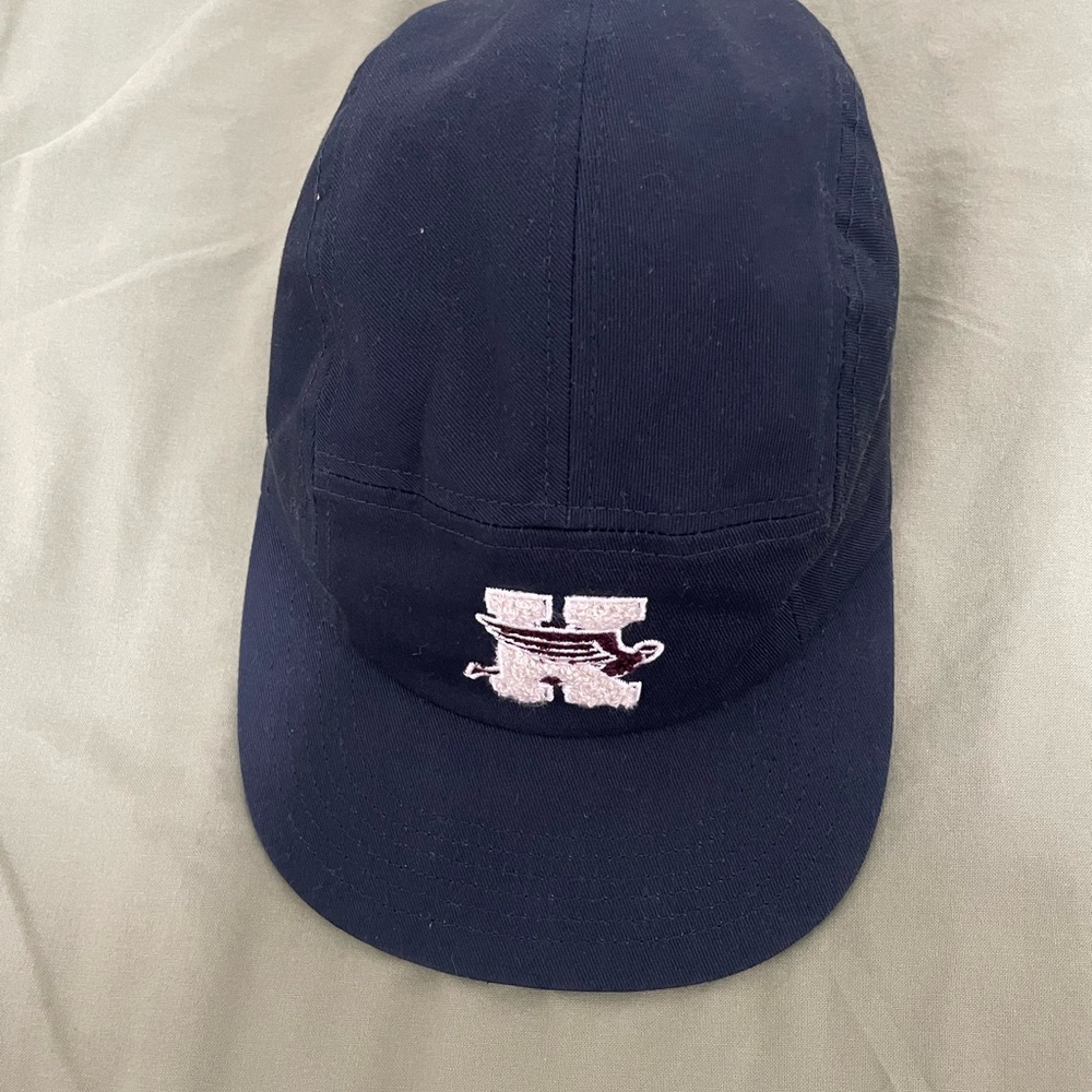 Kith Navy Blue Five-Panel Cap with Embroidered Logo